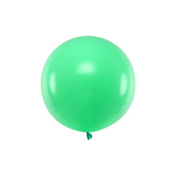 1 Stk. - 60 cm Rund Festballon i Elegant Pastel Grøn Farve 1 Stk. - 60 cm Rund Festballon i Elegant Pastel Grøn Farve