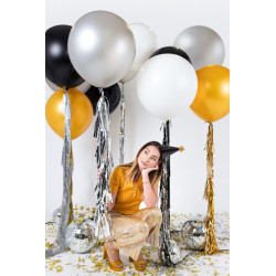 1 Stk. - 60 cm Rund Festballon i Elegant Sort Farve 1 Stk. - 60 cm Rund Festballon i Elegant Sort Farve