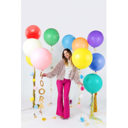 1 Stk. - 60 cm Rund Festballon i Elegant Pastel Lys Creme Farve 1 Stk. - 60 cm Rund Festballon i Elegant Pastel Lys Creme Farve