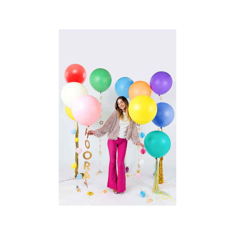 1 Stk. - 60 cm Rund Festballon i Elegant Pastel Lys Creme Farve 1 Stk. - 60 cm Rund Festballon i Elegant Pastel Lys Creme Farve