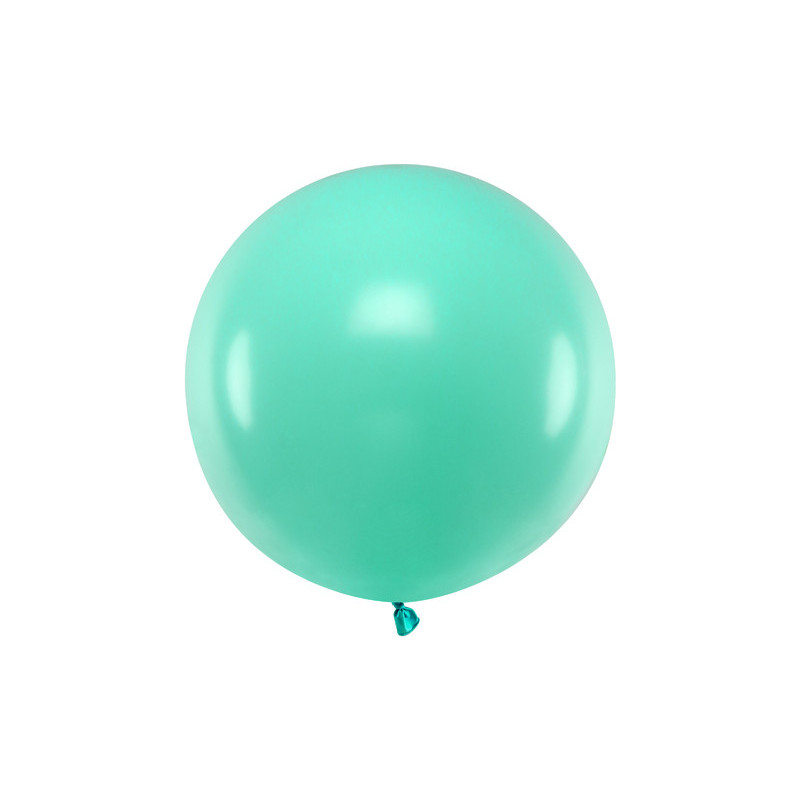 1 Stk. - 60 cm Rund Festballon i Elegant Pastel Forest Green Farve 1 Stk. - 60 cm Rund Festballon i Elegant Pastel Forest Green Farve
