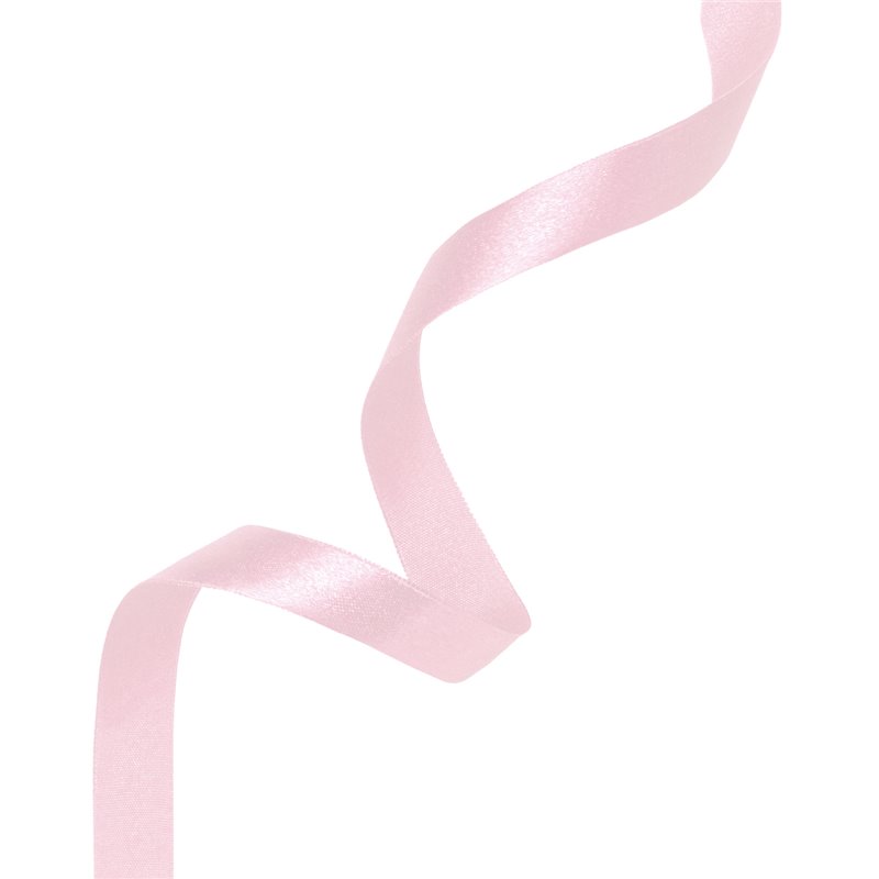 Satinbånd 6 mm Lys rosa - Forfinede Luksus Satinbånd i Alle Elegance Farver