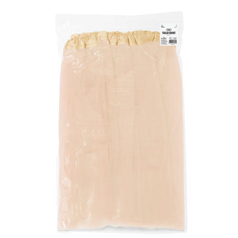 1 stk. Festlig Beige Tylskørt - Tre-lags, 40 cm, Perfekt til Kostumer og Temafester 1 stk. Festlig Beige Tylskørt - Tre-lags, 40 cm, Perfekt til Kostumer og Temafester