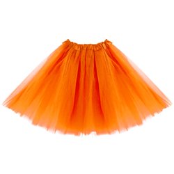 1 stk. Festlig Neon Orange Tylskørt - Tre-lags, 40 cm, Perfekt til Kostumer og Temafester 1 stk. Festlig Neon Orange Tylskørt - Tre-lags, 40 cm, Perfekt til Kostumer og Temafester