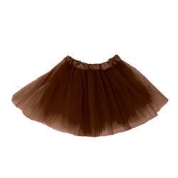 1 stk. Festlig Brun Tylskørt - Tre-lags, 30 cm, Perfekt til Kostumer og Temafester 1 stk. Festlig Brun Tylskørt - Tre-lags, 30 cm, Perfekt til Kostumer og Temafester