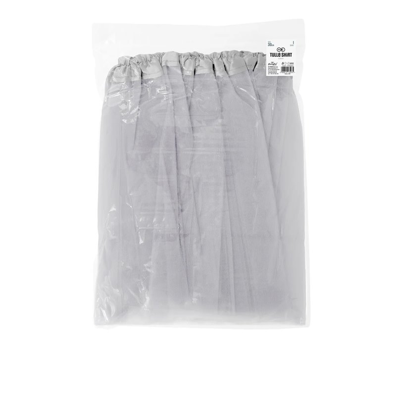 1 stk. Festlig Grå Tylskørt - Tre-lags, 30 cm, Perfekt til Kostumer og Temafester 1 stk. Festlig Grå Tylskørt - Tre-lags, 30 cm, Perfekt til Kostumer og Temafester