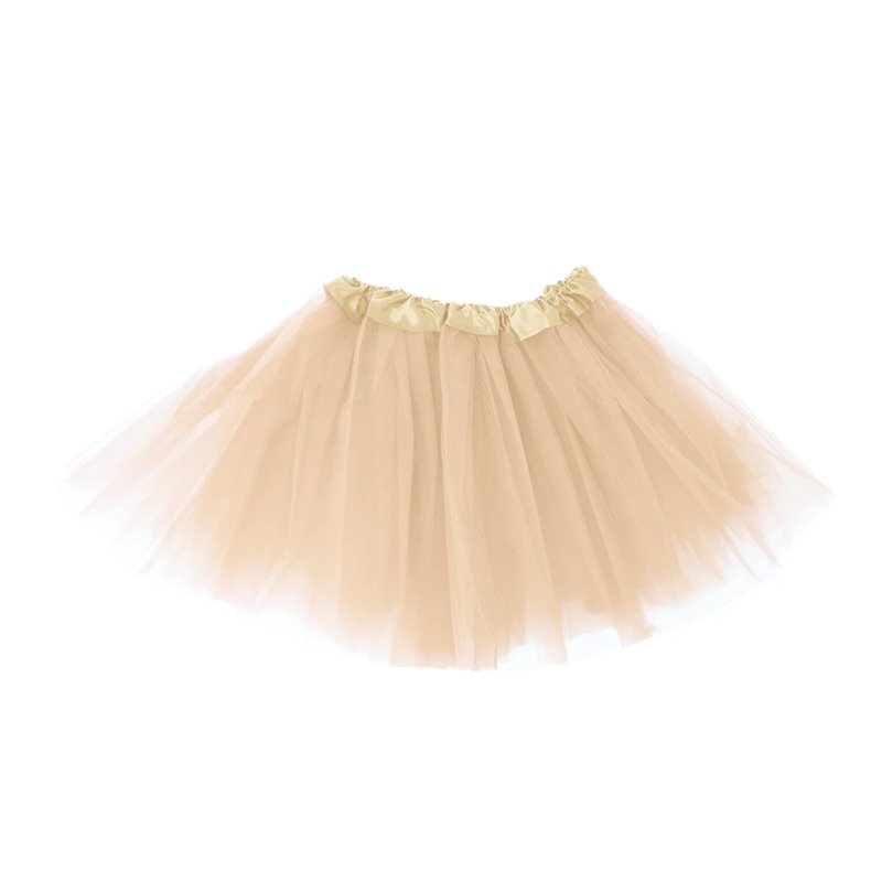 1 stk. Festlig Beige Tylskørt - Tre-lags, 30 cm, Perfekt til Kostumer og Temafester 1 stk. Festlig Beige Tylskørt - Tre-lags, 30 cm, Perfekt til Kostumer og Temafester