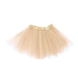 1 stk. Festlig Beige Tylskørt - Tre-lags, 30 cm, Perfekt til Kostumer og Temafester 1 stk. Festlig Beige Tylskørt - Tre-lags, 30 cm, Perfekt til Kostumer og Temafester