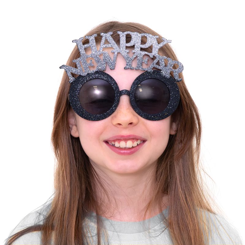 1 stk Happy New Year - Sjove Innovative godt nytårsbriller med glitter 1 stk Happy New Year - Sjove Innovative godt nytårsbriller med glitter