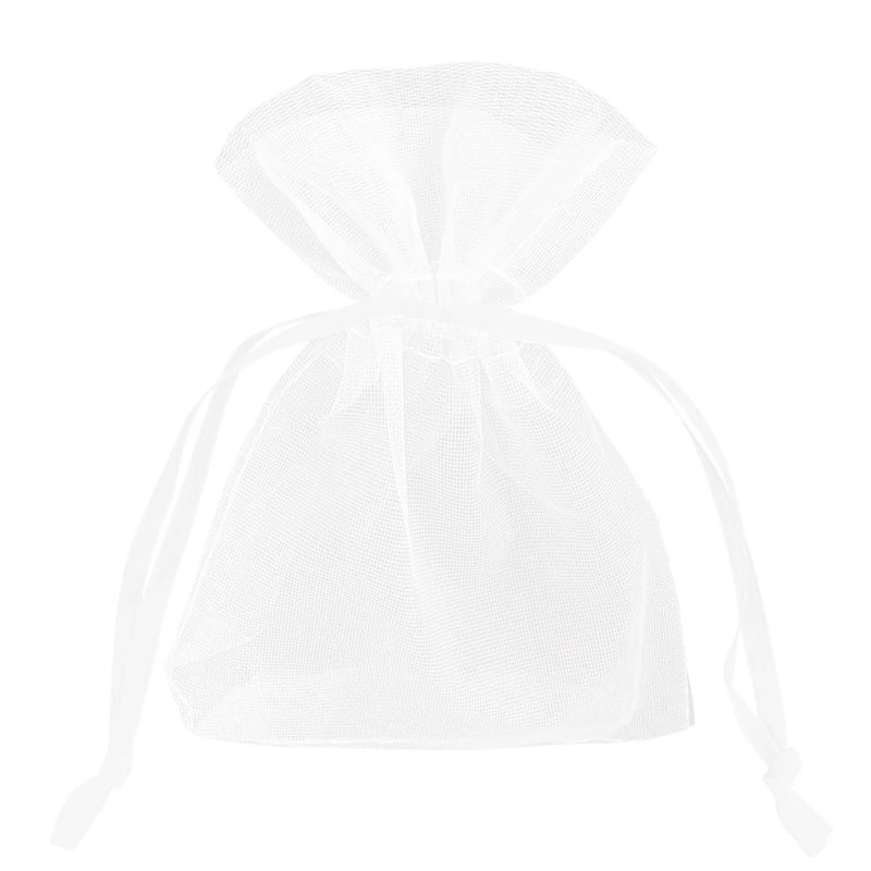 10 stk. Luksuriøse Organza- og Chiffonposer i Hvid, 7x9 cm - Perfekt til Festdekorationer 10 stk. Luksuriøse Organza- og Chiffonposer i Hvid, 7x9 cm - Perfekt til Festdekorationer