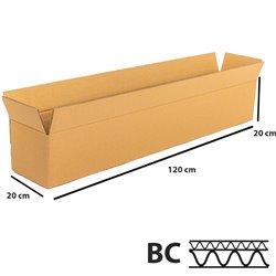 25 stk Robust 5lags Papkasse - 1200x200x200 mm - FSC-certificeret & Miljøvenlig 25 stk Robust 5lags Papkasse - 1200x200x200 mm - FSC-certificeret & Miljøvenlig