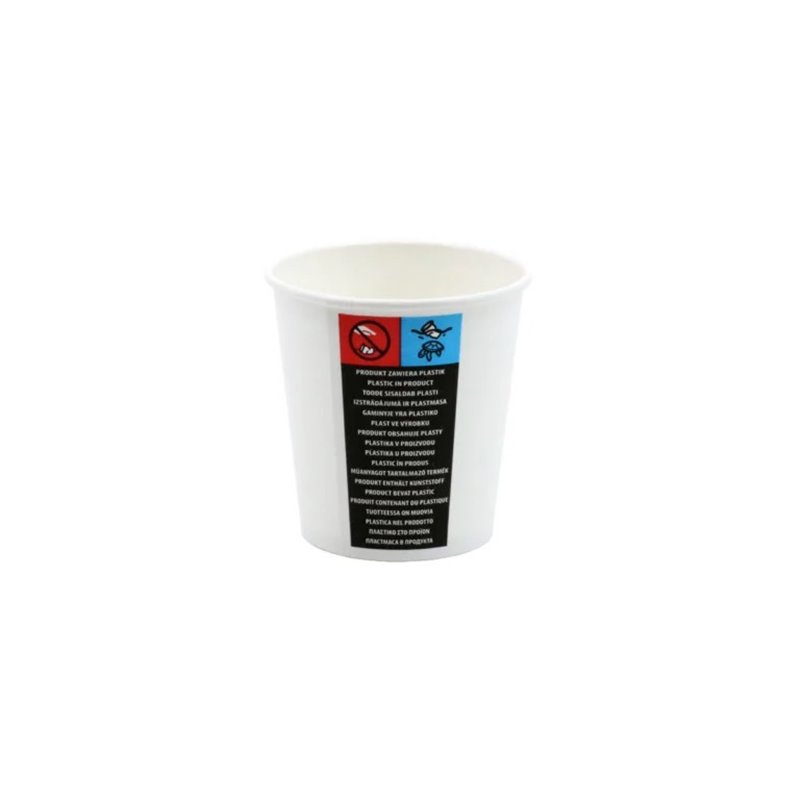100 stk Papkrus i hvid - 100 ml 100 stk Papkrus i hvid - 100 ml