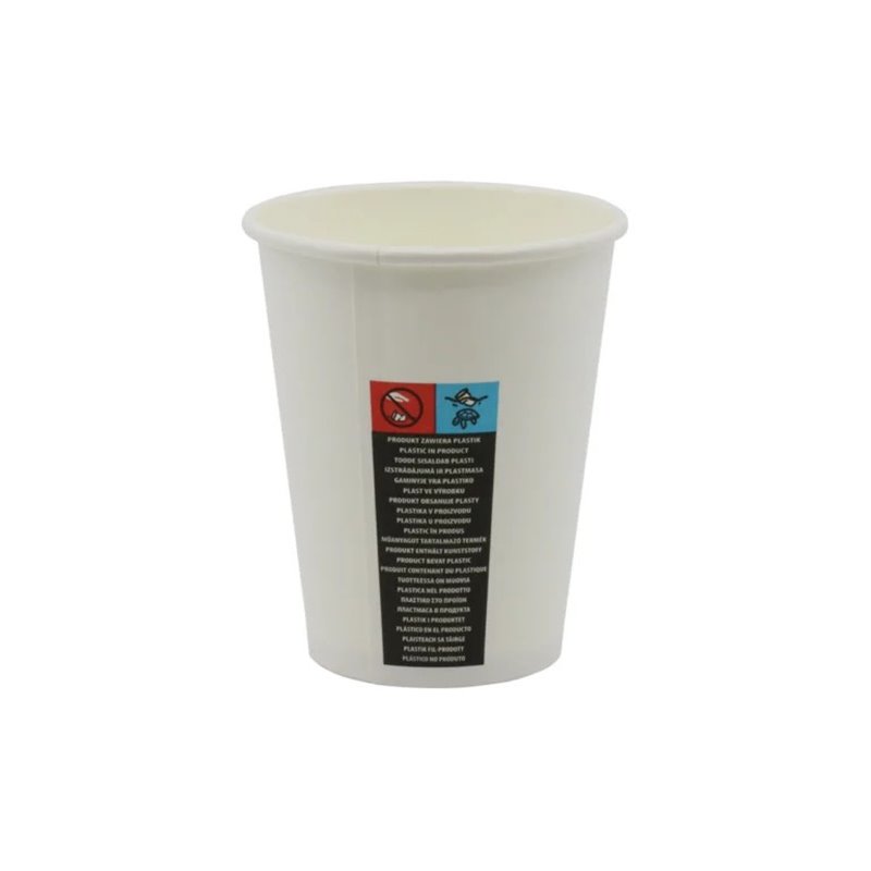 50 stk Papkrus i hvid - 300 ml 50 stk Papkrus i hvid - 300 ml