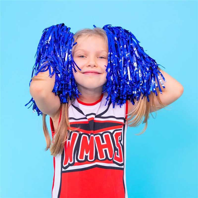 2 Stk. Blå Cheerleader Pomponer - Perfekt til Din Fantastiske Optræden Og Performance 2 Stk. Blå Cheerleader Pomponer - Perfekt til Din Fantastiske Optræden Og Performance