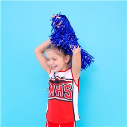 2 Stk. Blå Cheerleader Pomponer - Perfekt til Din Fantastiske Optræden Og Performance 2 Stk. Blå Cheerleader Pomponer - Perfekt til Din Fantastiske Optræden Og Performance