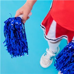 2 Stk. Blå Cheerleader Pomponer - Perfekt til Din Fantastiske Optræden Og Performance 2 Stk. Blå Cheerleader Pomponer - Perfekt til Din Fantastiske Optræden Og Performance