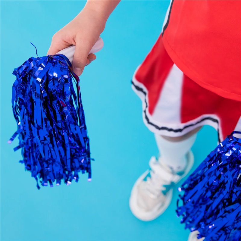 2 Stk. Blå Cheerleader Pomponer - Perfekt til Din Fantastiske Optræden Og Performance 2 Stk. Blå Cheerleader Pomponer - Perfekt til Din Fantastiske Optræden Og Performance