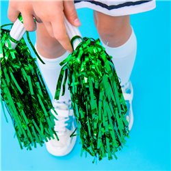 2 Stk. Grøn Cheerleader Pomponer - Perfekt til Din Fantastiske Optræden Og Performance 2 Stk. Grøn Cheerleader Pomponer - Perfekt til Din Fantastiske Optræden Og Performance