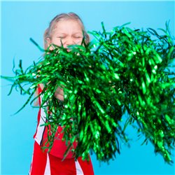 2 Stk. Grøn Cheerleader Pomponer - Perfekt til Din Fantastiske Optræden Og Performance 2 Stk. Grøn Cheerleader Pomponer - Perfekt til Din Fantastiske Optræden Og Performance
