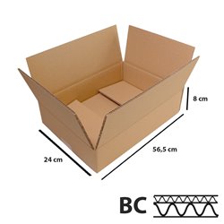 25 stk Robust 5lags Papkasse - 565x240x80 mm - FSC-certificeret & Miljøvenlig 25 stk Robust 5lags Papkasse - 565x240x80 mm - FSC-certificeret & Miljøvenlig