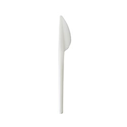 100 stk Plastik kniv hvid - Genbrugelige - Reuse
