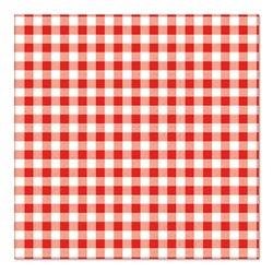 30 stk. Rød og Hvid ternet servietter Vichy Karo 3-lags frokostserviet 33 cm 30 stk. Rød og Hvid ternet servietter Vichy Karo 3-lags frokostserviet 33 cm