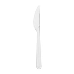 50 stk Genbrugelige Plastknive Transparent – Perfekt til fest og picnic