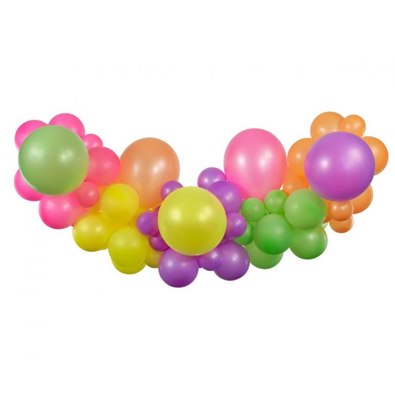 Ballonguirlande - DIY Fluorescerende Neon sæt 2 meter Ballonguirlande - DIY Fluorescerende Neon sæt 2 meter
