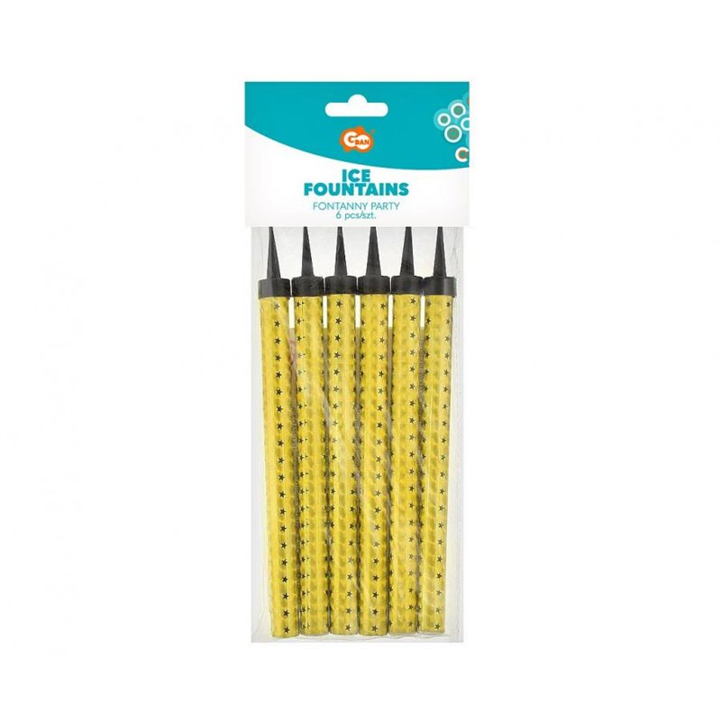 6 stk Isfontæner 18cm - brændetid: 60 sek. ca. 6 stk Isfontæner 18cm - brændetid: 60 sek. ca.