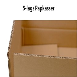 25 stk Robust 5lags Papkasse - 470x225x230 mm - FSC-certificeret & Miljøvenlig 25 stk Robust 5lags Papkasse - 470x225x230 mm - FSC-certificeret & Miljøvenlig