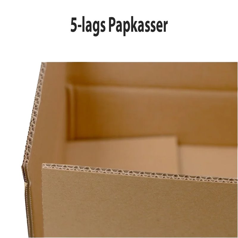 25 stk Robust 5lags Papkasse - 470x225x230 mm - FSC-certificeret & Miljøvenlig 25 stk Robust 5lags Papkasse - 470x225x230 mm - FSC-certificeret & Miljøvenlig