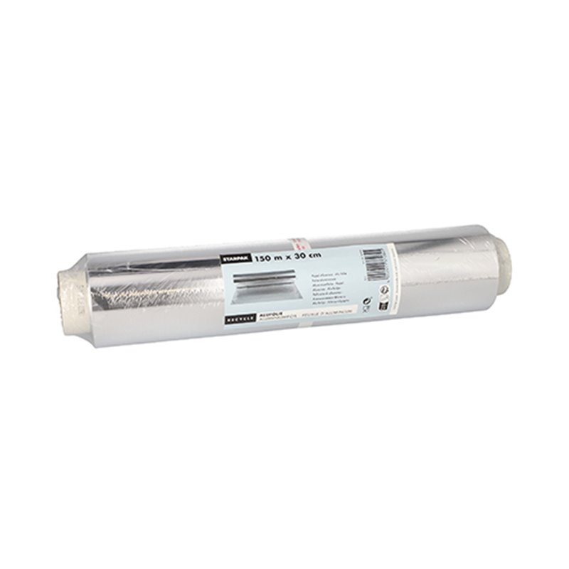 Aluminiums ekstra kraftig - stanniol 30 cm x 150 m tykkelse: 14 my Aluminiums ekstra kraftig - stanniol 30 cm x 150 m tykkelse: 14 my