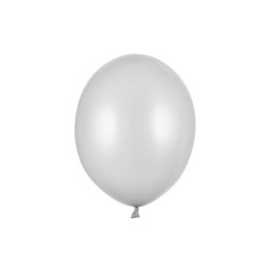 50 stk. Latexballoner sølv metallic 12