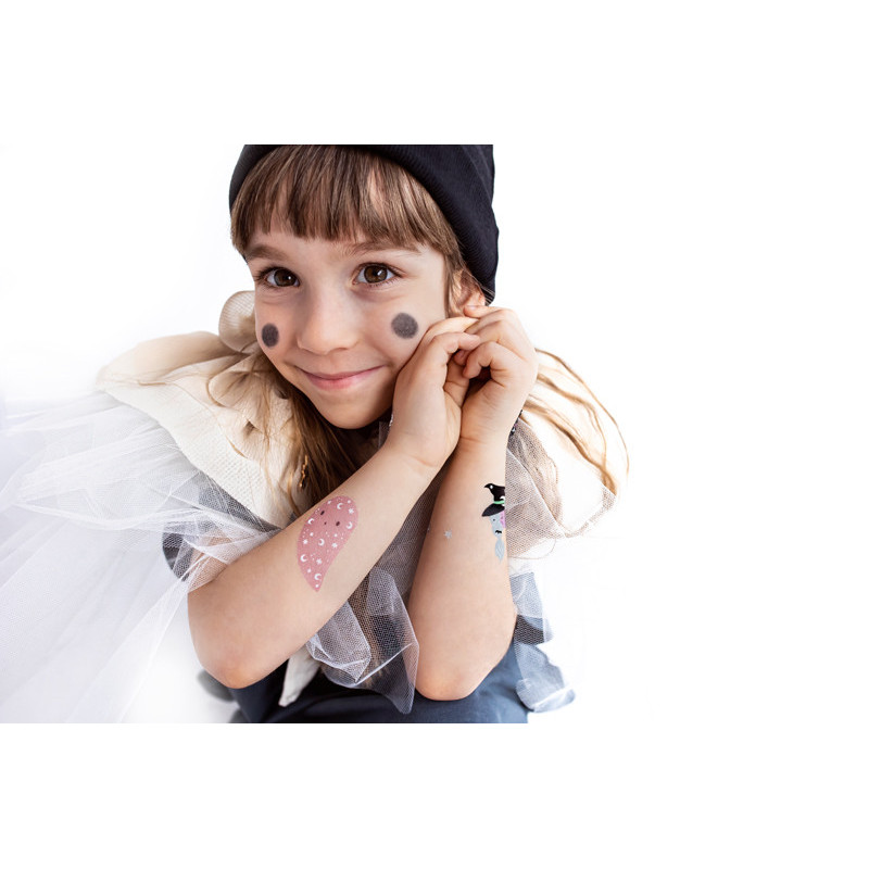 20 stk. Festlige Halloween Tattoos i Farverig Mix, Unikke Designs 20 stk. Festlige Halloween Tattoos i Farverig Mix, Unikke Designs