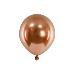 50 stk. Chrome balloner kobberfarvede 5