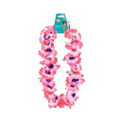Hawaii Halskæde Pink Hvid og Lilla Blomsterkæde 45-50 cm Hawaii Halskæde Pink Hvid og Lilla Blomsterkæde 45-50 cm
