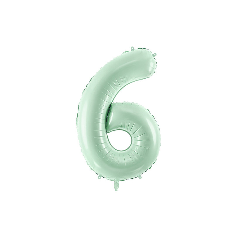 Foil Balloon Number ''6'', 72cm, green Foil Balloon Number ''6'', 72cm, green