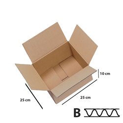 1 stk Papkasser til forsendelser 3lags Papkasse - 250x250x100 mm - FSC-certificeret 1 stk Papkasser til forsendelser 3lags Papkasse - 250x250x100 mm - FSC-certificeret