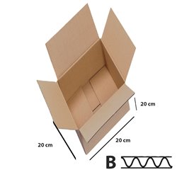 25 stk Papkasser 200x200x200 mm 3lags Papkasse til forsendelser - FSC-certificeret 25 stk Papkasser 200x200x200 mm 3lags Papkasse til forsendelser - FSC-certificeret