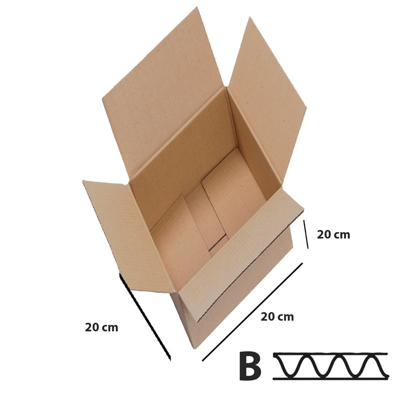 25 stk Papkasser 200x200x200 mm 3lags Papkasse til forsendelser - FSC-certificeret 25 stk Papkasser 200x200x200 mm 3lags Papkasse til forsendelser - FSC-certificeret