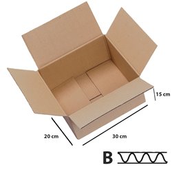 25 stk Papkasser 300x200x150 mm 3lags Papkasse til forsendelser - FSC-certificeret 25 stk Papkasser 300x200x150 mm 3lags Papkasse til forsendelser - FSC-certificeret