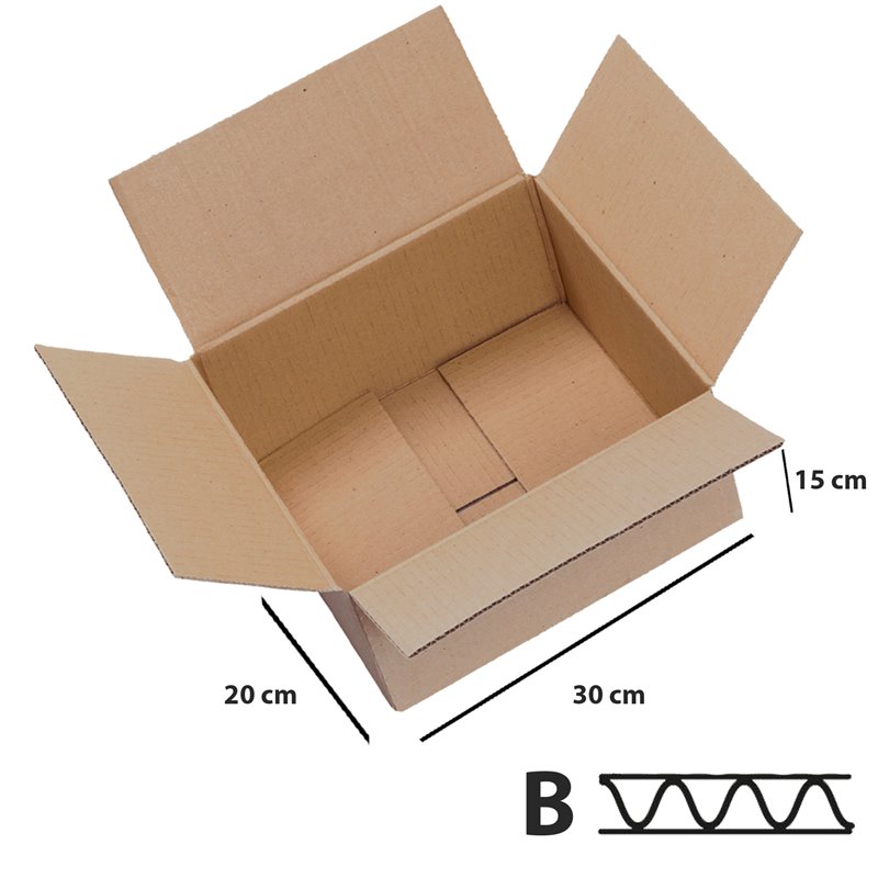 25 stk Papkasser 300x200x150 mm 3lags Papkasse til forsendelser - FSC-certificeret 25 stk Papkasser 300x200x150 mm 3lags Papkasse til forsendelser - FSC-certificeret