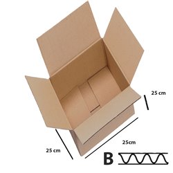 25 stk Papkasser 250x250x250 mm 3lags Papkasse til forsendelser - FSC-certificeret 25 stk Papkasser 250x250x250 mm 3lags Papkasse til forsendelser - FSC-certificeret
