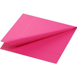 20 stk. Fuchsia Duni kaffeservietter - 3-lags tissue, perfekt til bryllup, konfirmation og barnedåb 20 stk. Fuchsia Duni kaffeservietter - 3-lags tissue, perfekt til bryllup, konfirmation og barnedåb