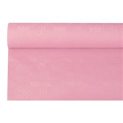 6m Damask Papirdug Pink 1,20m – Perfekt til festens borddækning