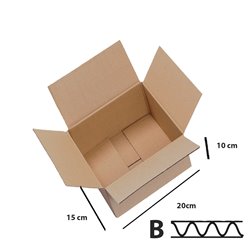 1 stk. Papkasse til forsendelser 3lags FSC-certificeret - 200x150x100 mm - miljøvenlig og holdbar 1 stk. Papkasse til forsendelser 3lags FSC-certificeret - 200x150x100 mm - miljøvenlig og holdbar