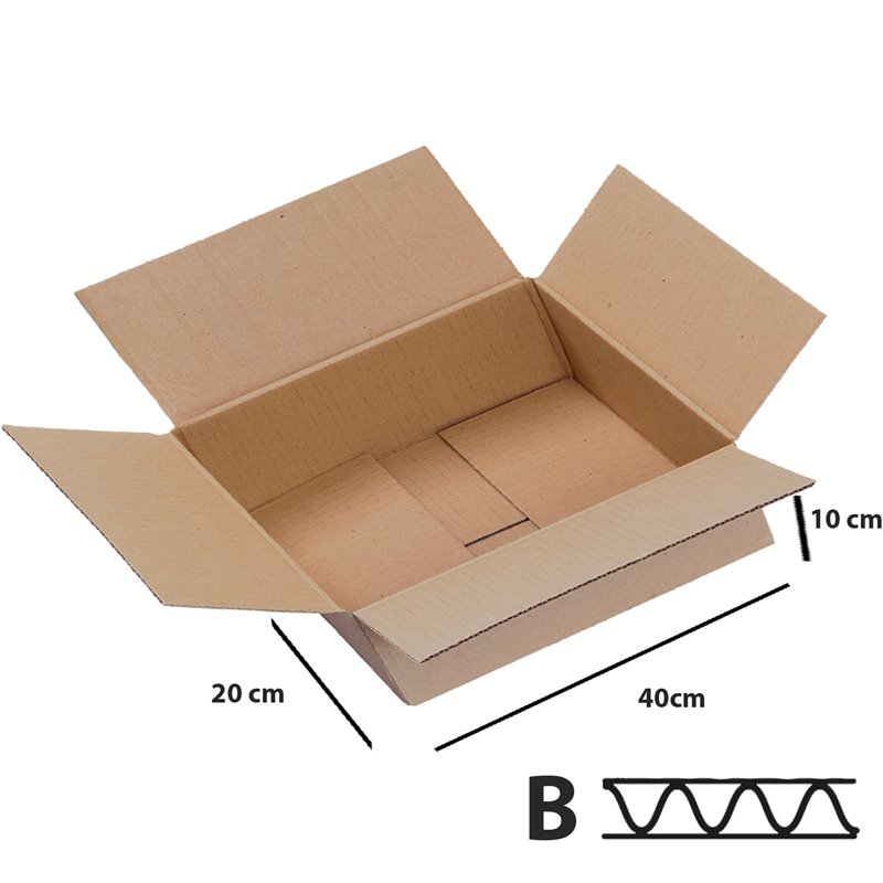 25 stk. Papkasse til forsendelser 3lags FSC-certificeret - 400x200x100 mm - miljøvenlig og holdbar 25 stk. Papkasse til forsendelser 3lags FSC-certificeret - 400x200x100 mm - miljøvenlig og holdbar