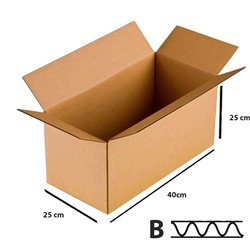 25 stk. Papkasse 400x250x250 mm - 3lags FSC-certificeret - miljøvenlig og holdbar 25 stk. Papkasse 400x250x250 mm - 3lags FSC-certificeret - miljøvenlig og holdbar