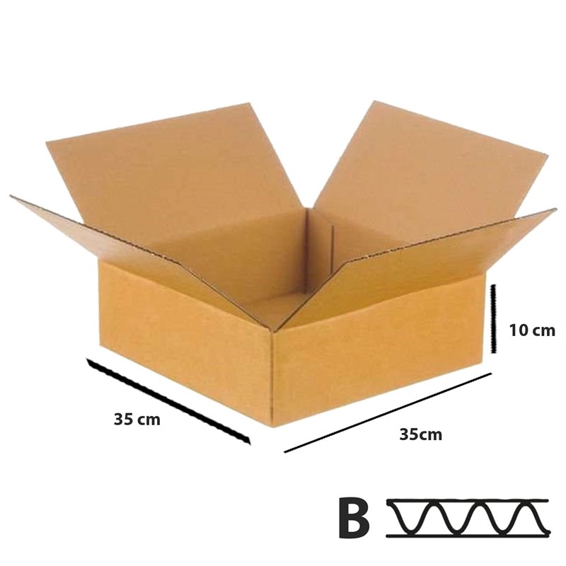 25 stk. Papkasser 350x350x100 mm 3-lags - Emballage papkasser til forsendelser 25 stk. Papkasser 350x350x100 mm 3-lags - Emballage papkasser til forsendelser