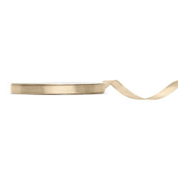 25 meter Satinbånd, Cold Guld, bredde 6 mm, elegant gaveindpakning til enhver lejlighed